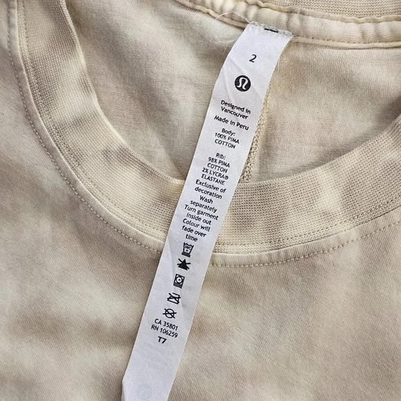 Lululemon Womens All Yours Tank Tie Dye Size 2 Pima Cotton - Picture 6 of 6